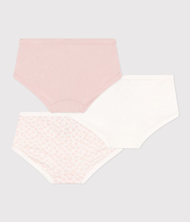 Set van 3 katoenen slips met hoge taille voor kinderen multicouleur