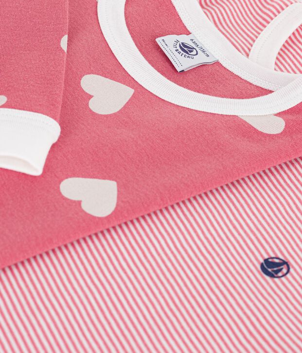 Setje van katoenen kinderpyjama's met print multicouleur