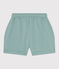 Short enfant en coton uni vert PAUL