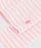Gestreept katoenen coltruitje voor kinderen roze/roze