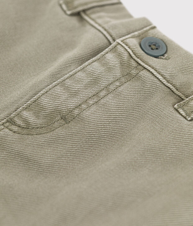 Denim babyshort groen