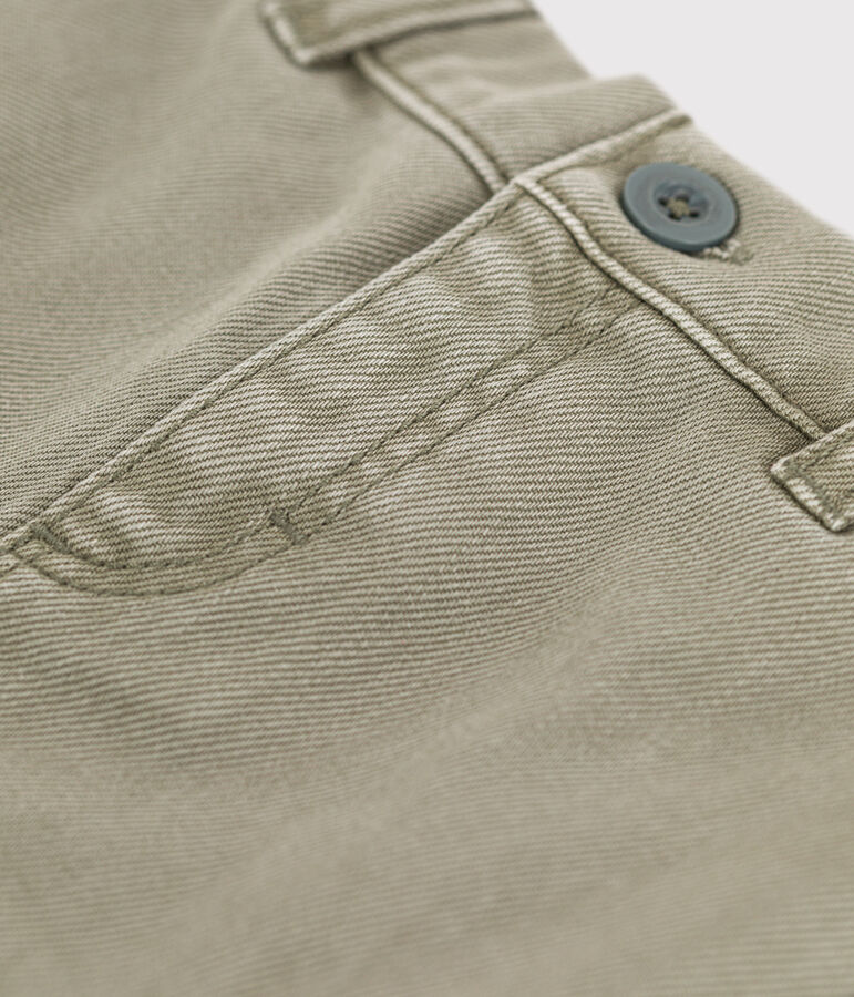 Short b&eacute;b&eacute; en denim vert