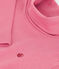Sous-pull enfant en coton uni rose
