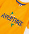 Tee-shirt manches courtes en jersey enfant garçon jaune TEHONI