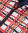 Warme windbreker kinderen gemixt wit MARSHMALLOW+SIGNAL/rood MULTICO