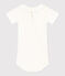 Babybody met korte mouwen en kraagje van katoen wit MARSHMALLOW