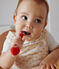 Babysetje met salopette van lichte fleece wit AVALANCHE/ MULTICO
