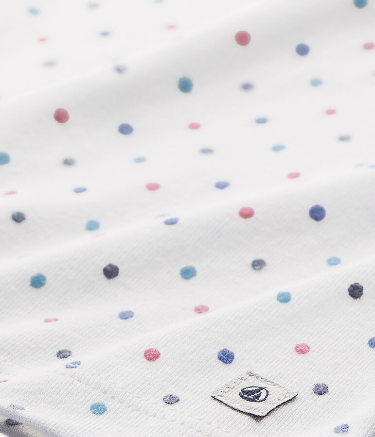 Pyjama fille &agrave; pois blanc LAIT/rouge CARMEN/ MULTICO