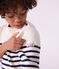 Pull enfant en laine et coton à rayures bleu MARSHMALLOW/ SOIR