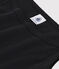 L'ICONIQUE, biokatoenen damesshirt met bandjes zwart NOIR