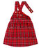 Robe salopette à carreaux bébé fille rouge TERKUIT/blanc MULTICO