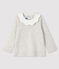 Blouse met lange mouwen babymeisje beige MONTELIMAR CHINE