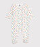 Katoenen babypyjama met skateboardprint wit MARSHMALLOW/wit MULTICO