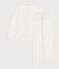 Katoenen kinderpyjama met stippenprint wit MARSHMALLOW/wit MULTICO