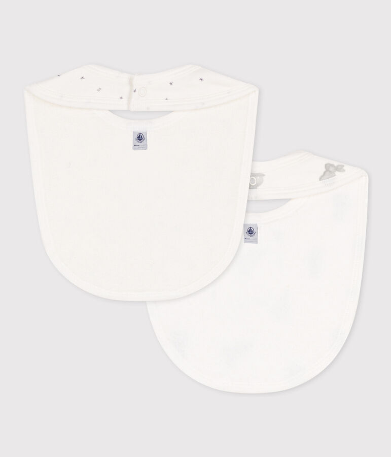 SET VAN 2 KATOENEN SLABBETJES VOOR BABY'S multicouleur