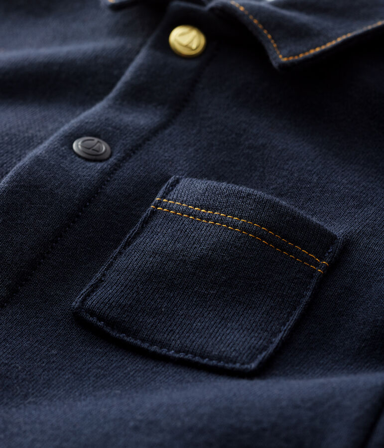 Combinaison longue b&eacute;b&eacute; gar&ccedil;on bleu