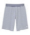 Short garçon rayé blanc ECUME/bleu MEDIEVAL