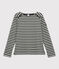 Marinière Femme gris ORAGE/blanc MARSHMALLOW