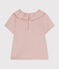 Blouse manches courtes en jersey bébé rose SALINE