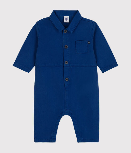 Combinaison longue en coton lyocell bébé bleu INCOGNITO