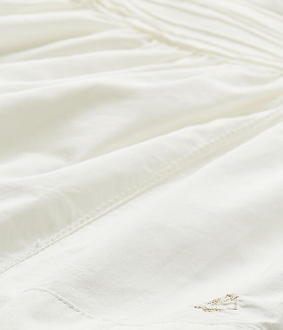 Robe bébé fille en popeline blanc MARSHMALLOW