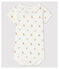 Body manches courtes bébé à collerette blanc MARSHMALLOW/blanc MULTICO