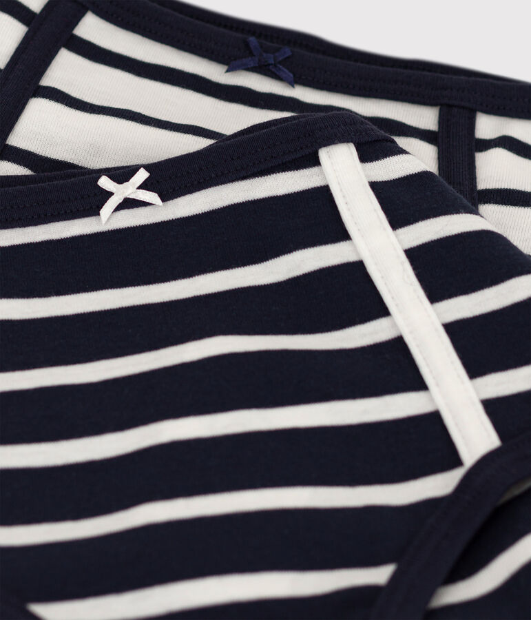 Set van 2 damesslipjes met hoge taille in biokatoen Variante 1 PACK