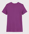 T-shirt col rond iconique en coton Femme violet HIBISCUS