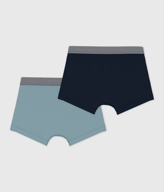 Lot de boxers enfant en coton et élasthanne uni variante 2