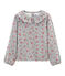 T-shirt lange mouwen meisjes grijs BELUGA/wit MULTICO