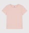 DE STRAIGHT-FIT, T-shirt voor dames met ronde hals in biokatoen roze SALINE