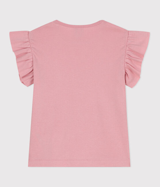 Teeshirt enfant en coton manches courtes uni rose CHARME