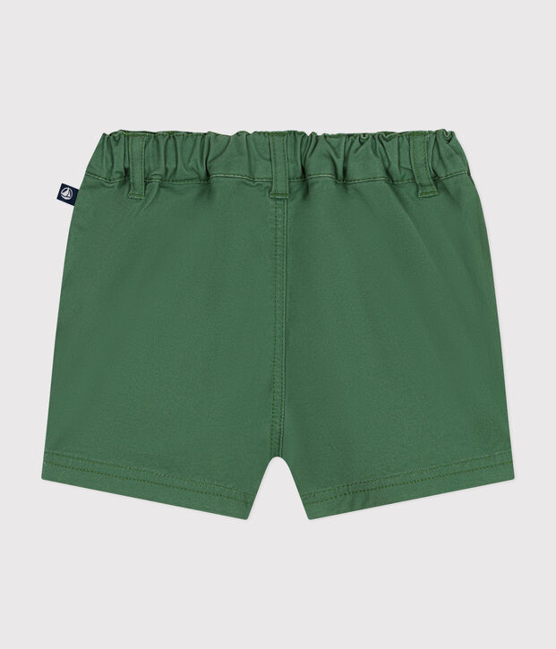 Short van keperstof voor baby's groen