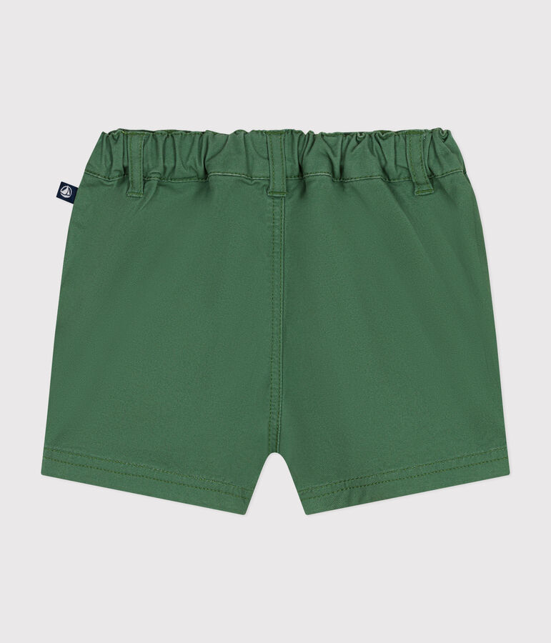 Short en serge b&eacute;b&eacute; vert