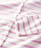 Cardigan en coton/lin rayé Femme blanc MARSHMALLOW/rose BOHEME