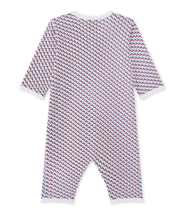 Pyjama zonder voetjes voor babyjongens wit/multicouleur