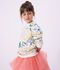 Katoenen sweatshirt met print voor kinderen wit/multicouleur