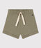 Effen babyshort van gevlamde jerseystof groen