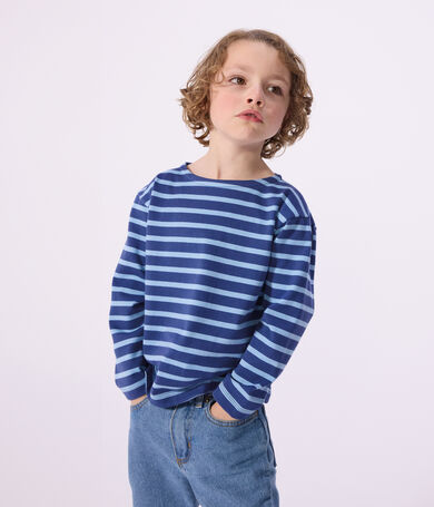 Marini&egrave;re enfant en coton &agrave; rayures