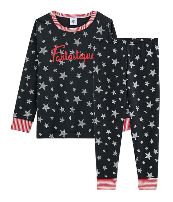 Pyjama petit garçon en côte gris CAPECOD/gris ARGENT