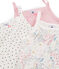 Trio de chemises à bretelles petite fille variante 1