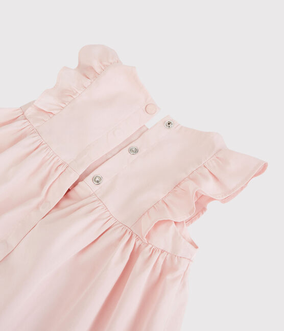 Robe en satin bébé. rose MINOIS