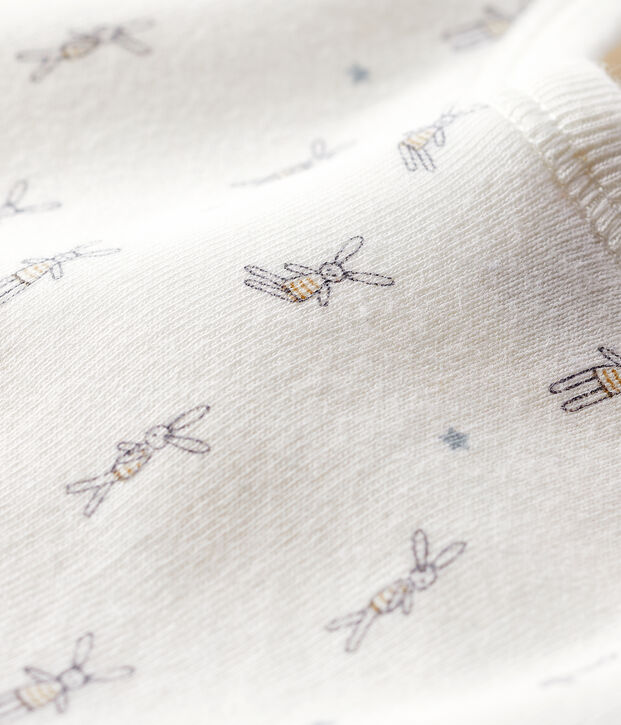 Bavoir naissance blanc/multicouleur