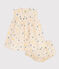 Popeline jurk en bloomer met print voor baby's wit AVALANCHE/ MULTICO