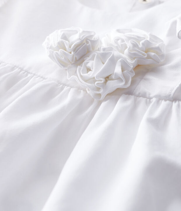 Feestelijke jurk voor baby meisje wit