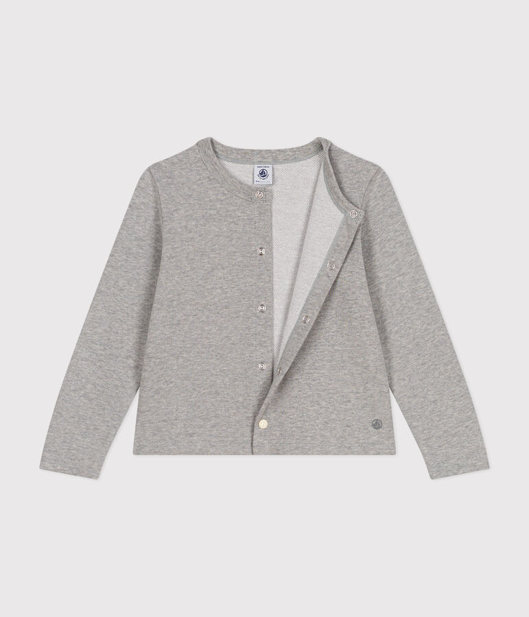 Cardigan en molleton enfant fille gris