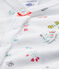 Pyjama met dessin voor babymeisjes wit ECUME/wit MULTICO