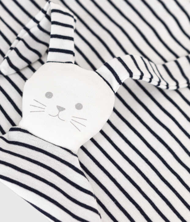 Matroos katoenen teddybeer wit/blauw