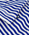 Sweatshirt rayé à capuche en bouclette éponge enfant bleu SURF/ AVALANCHE