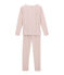 Pyjama petite fille coupe ajustée blanc MARSHMALLOW/blanc MULTICO